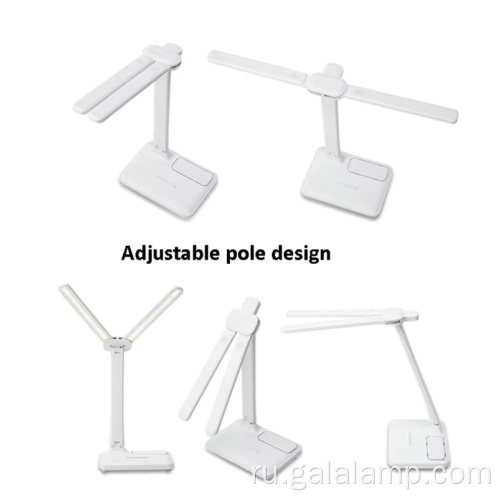 Минималистичная светодиодная настольная лампа с двойной головкой